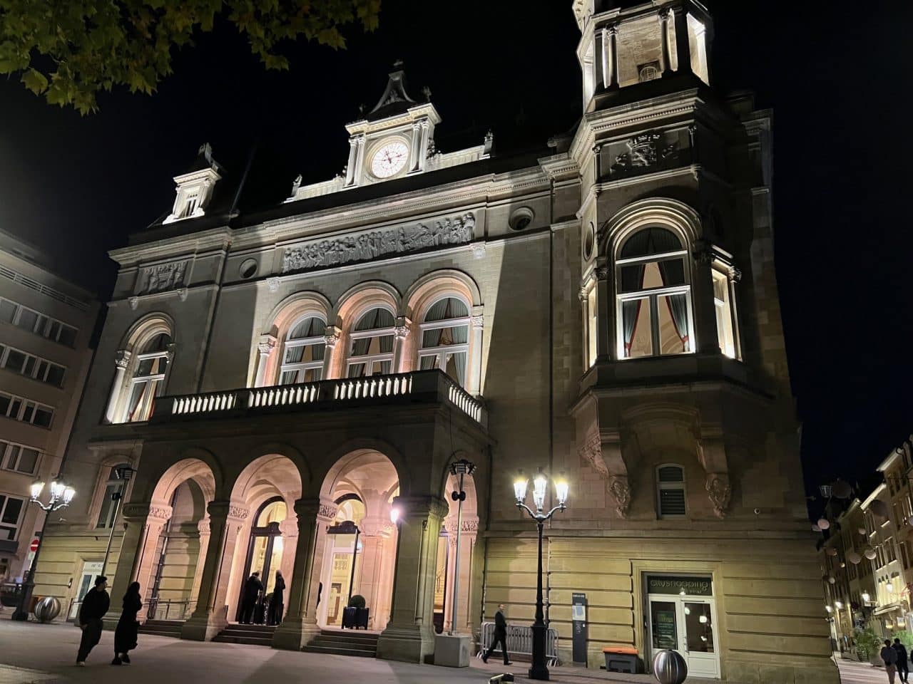 Exterior of Cercle Cité building in the old city of Luxembourg.