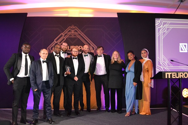 The Intersys team at the 2021 European IT and Software Excellence Awards