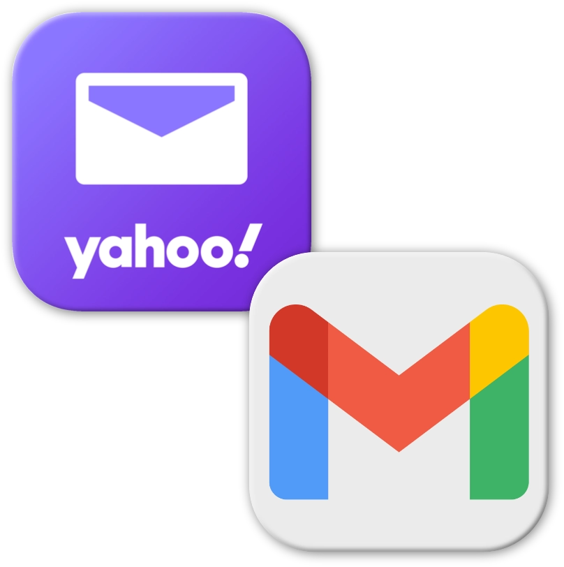 Google Gmail / Yahoo Mail